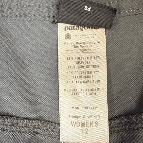 Patagonia All Out Capris, Gray, Size 12 - Picture 2 of 7